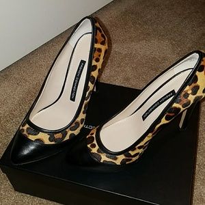 Leopard high heel shoes